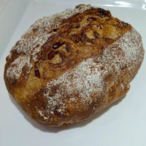 Cranberry Walnut Sour Dough (Nutty, Fruity, Crisp Crust, Soft Crumb)