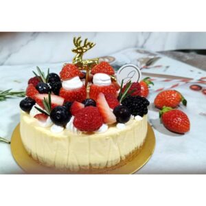 JIMI'D Santa Berry Garden Noël Cheesecake